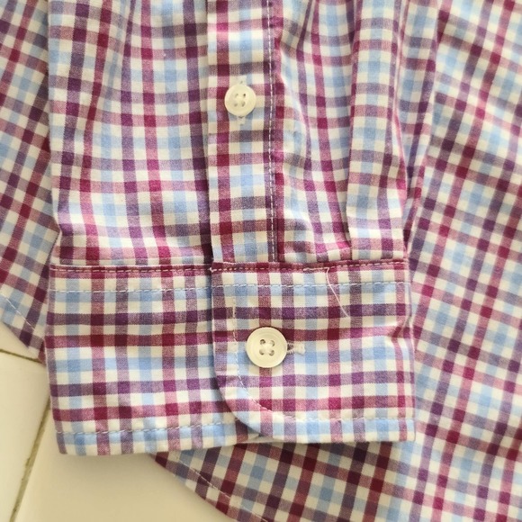 LL Bean multi-colored plaid flannel shirt - Picture 8 of 11